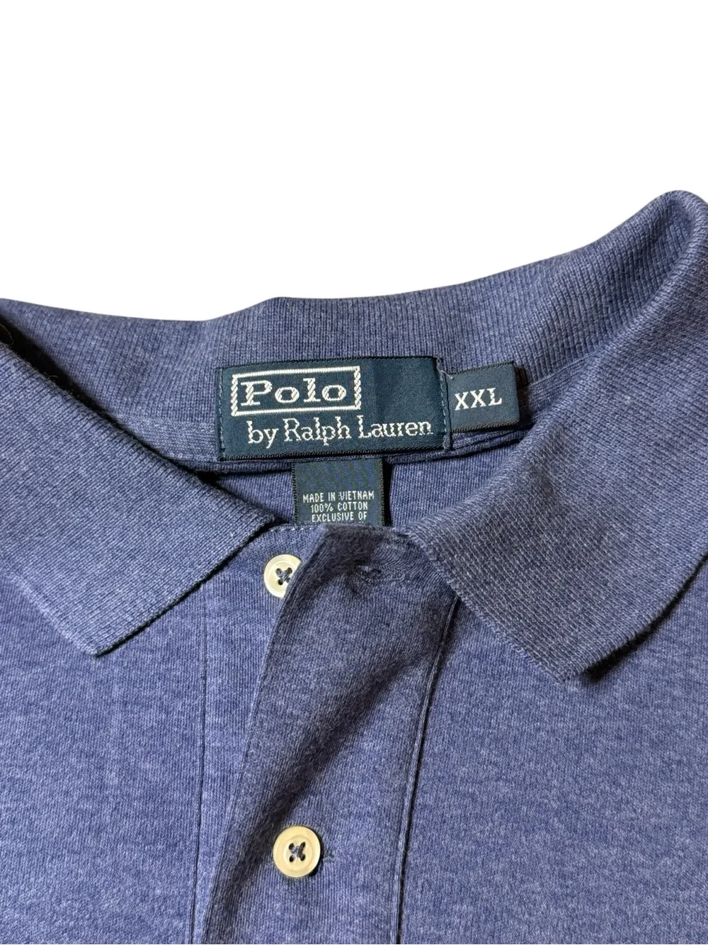 Polo Ralph Lauren Mens XXL Navy Blue Classic Fit Short Sleeve Polo Shirt